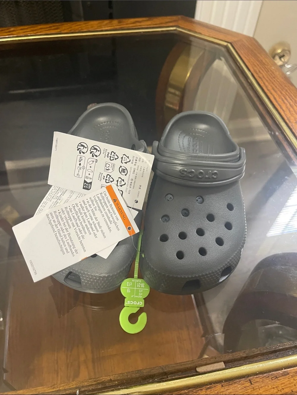 CROCS Kids Classic Clog in Gray